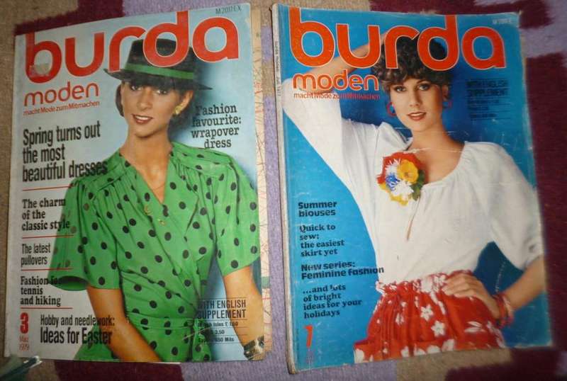 old Burda magazines x 30 with inserts