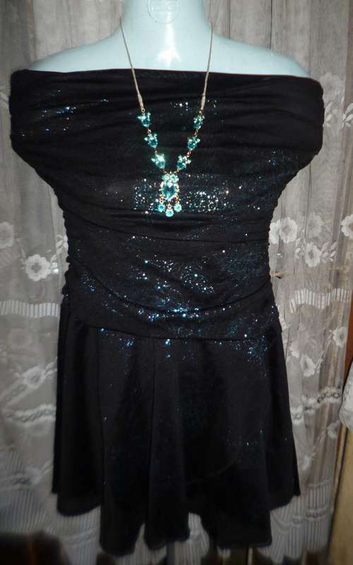 Blue & Black Dress