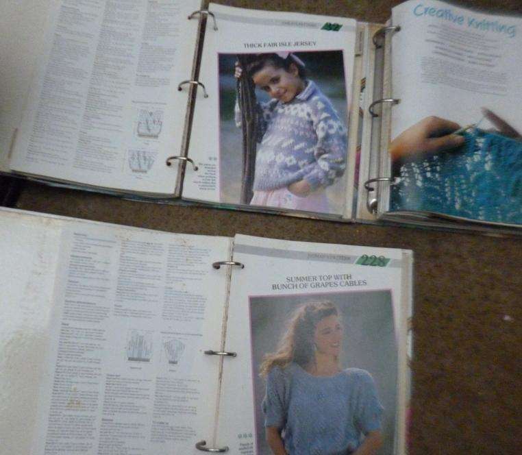 Creative Knitting Pattern Files x 3