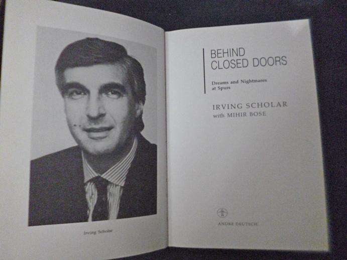 Behind Closed Doors by Scholar . Soccer Book