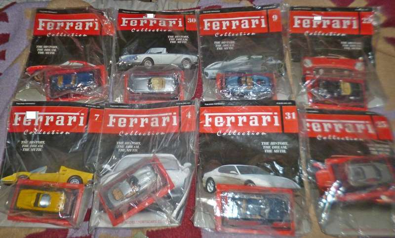 Ferrari x 8 Model car with magazines