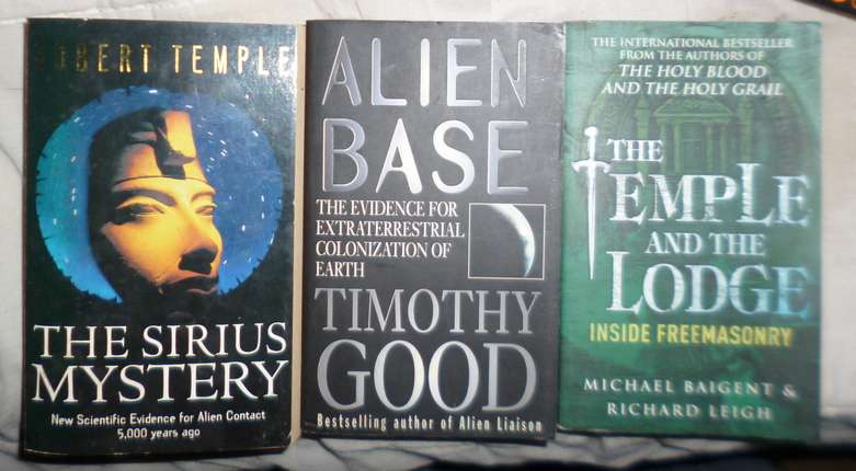 Weird / Conspiracy  / Uneplained Books choose which ones you want to buy