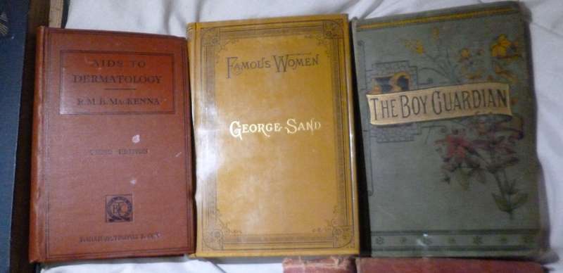 ANTIQUE BOOKS x 18
