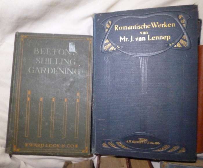 ANTIQUE BOOKS x 18