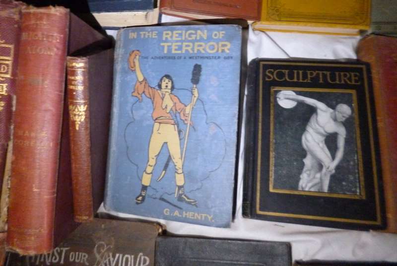 ANTIQUE BOOKS x 18