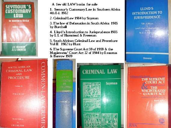A  few old LAW books