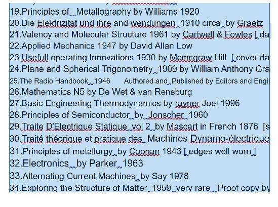 Engineering , chemistry and related books x 81