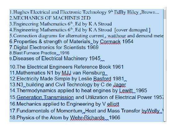 Engineering , chemistry and related books x 81