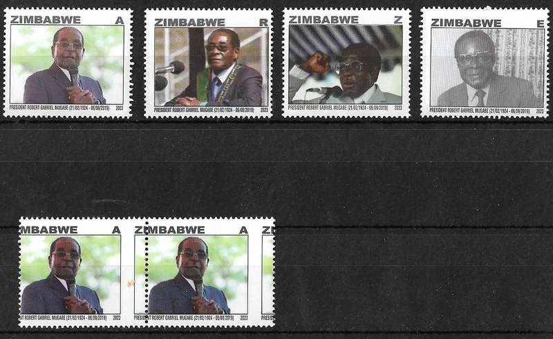 Zimbabwe Mugabe set 2023 plus perforation shift.