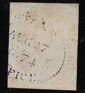 Natal embossed revenue 1s6d  cancelled.