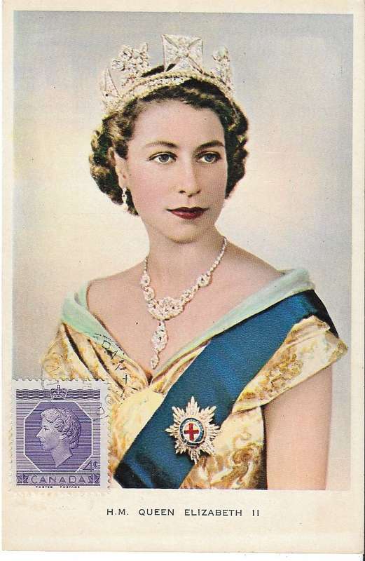 Canada Queen Elizabeth postcard 1953 (C51)