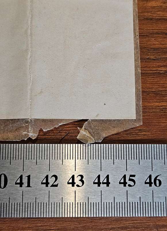 Transvaal Cigarette Tax 500 Cigarettes, 3x portions strengthened with hinges on the reverse side.