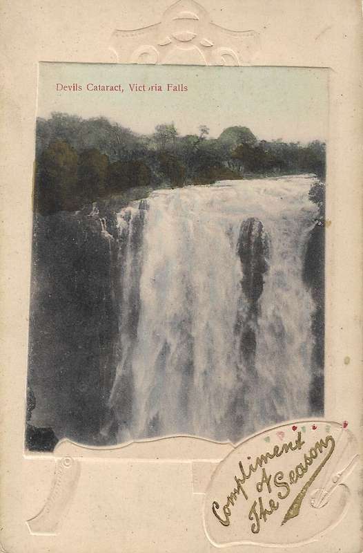 British South Africa Company Victoria Falls unused postcard.
