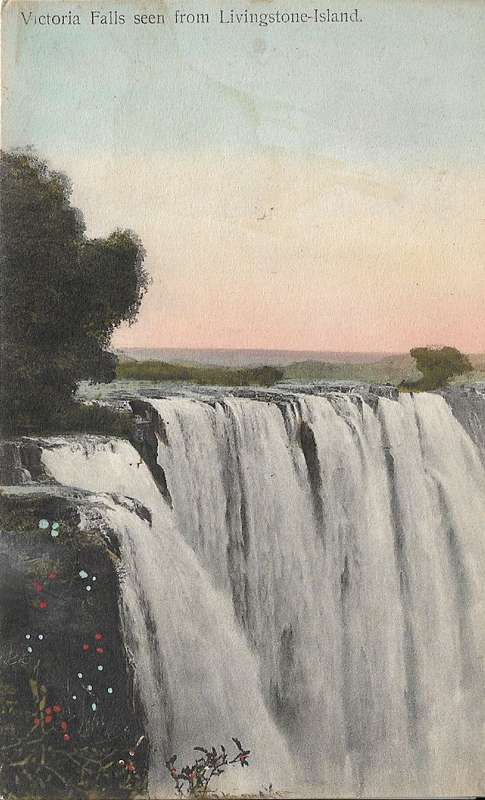 British South Africa Company Victoria Falls unused postcard.