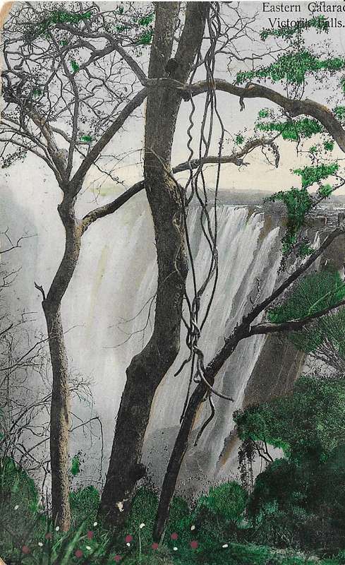 British South Africa Company Victoria Falls, unused postcard.