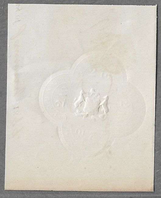 British South Africa Company 2 pound 10s embossed on piece.
