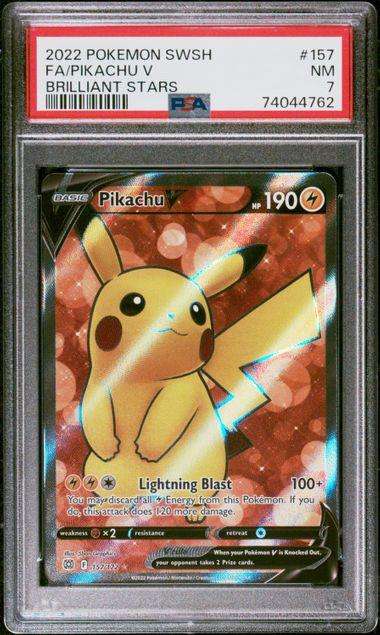 Pokemon Trading Cards Graded PSA 7 Pikachu