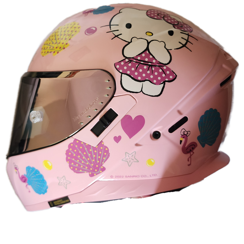 Hello Kitty Pink Motorcycle Helmet - Small