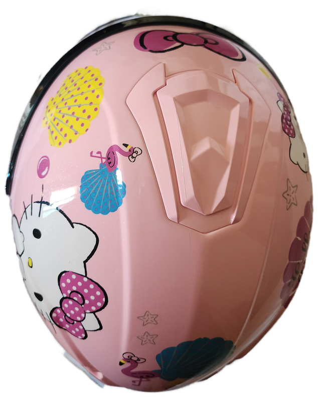 Hello Kitty Pink Motorcycle Helmet - Small
