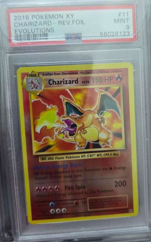 Pokemon Trading Cards Graded PSA 9 Charizard #11 Evolutions