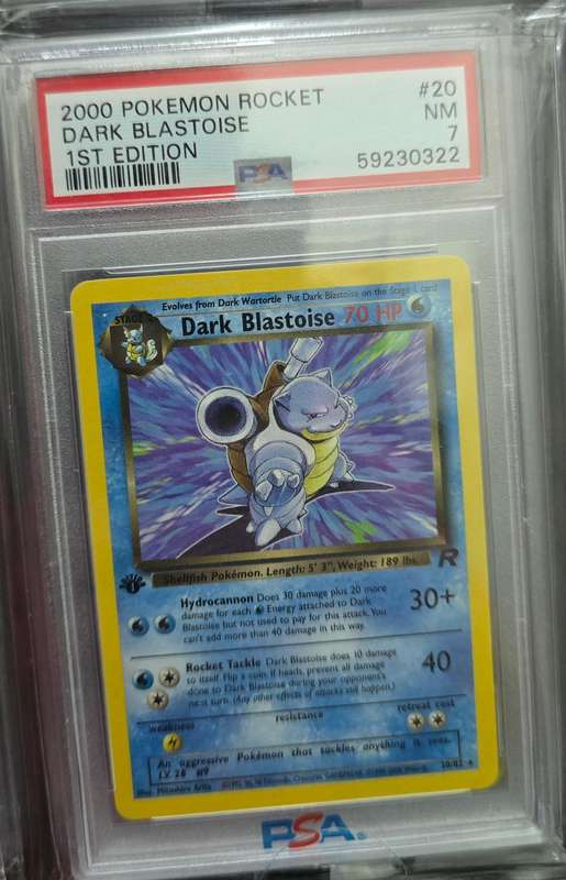 Pokemon Trading Cards Graded PSA 7 Blastiose 2000