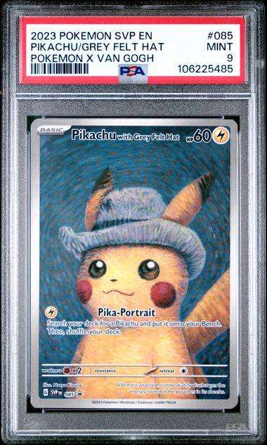 Pokemon Trading Cards Graded PSA 9 Pikachu Van Goh