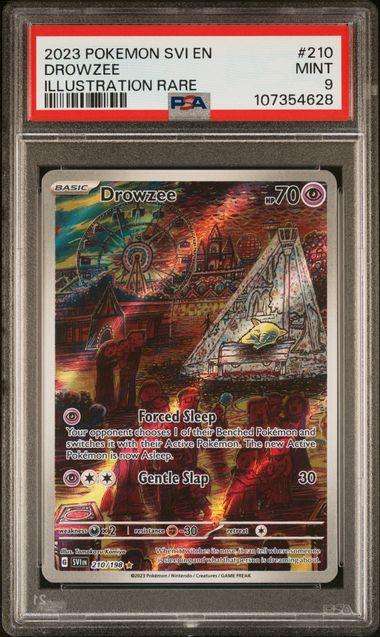 Pokemon Trading Cards Graded PSA 9 Drowzee