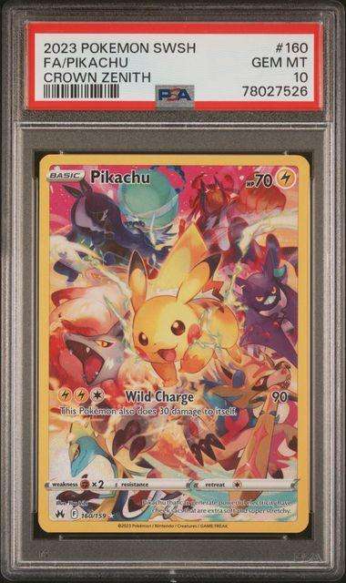 Pokemon Trading Cards Graded PSA 10 Pikachu