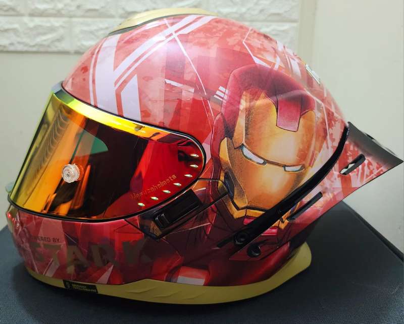 Full Face Ironman Motorcycle Helmet Medium
