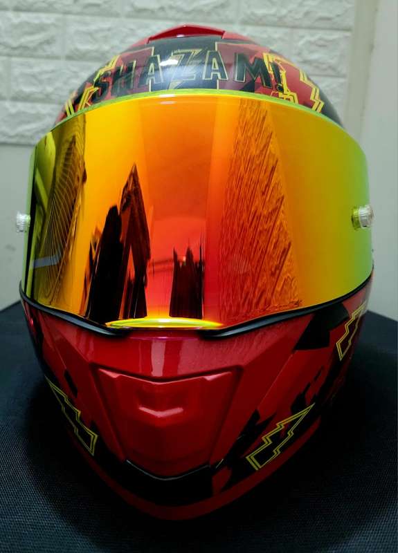 Shazam Marvel Motorcycle Helmet - Medium