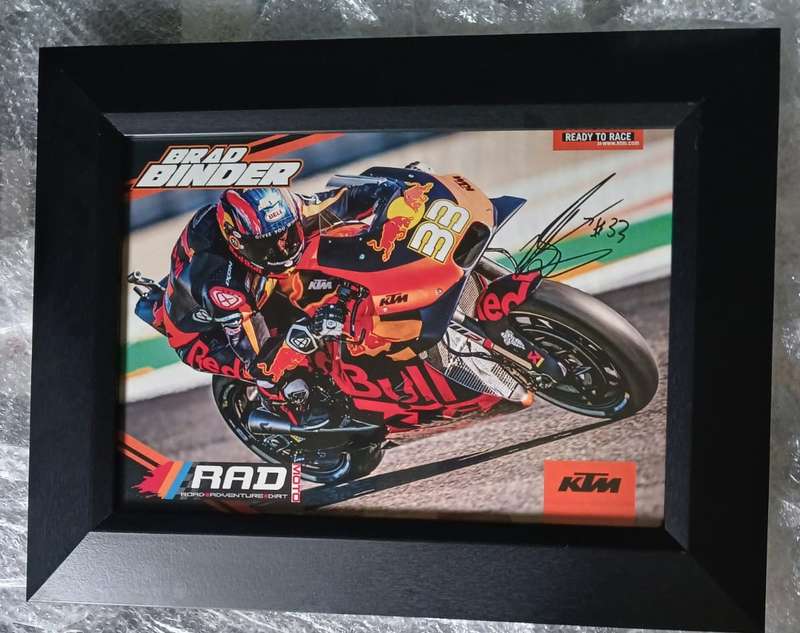 Brad Binder Autographed Fram