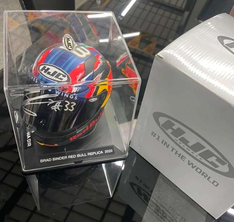 MOTOGP 2020 BRAD BINDER MINI HELMENTS HJC - Signed!