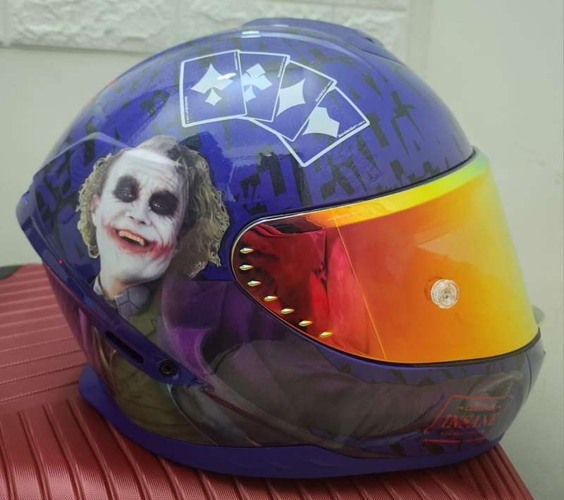 The Joker Motorcycle Helmet Medium
