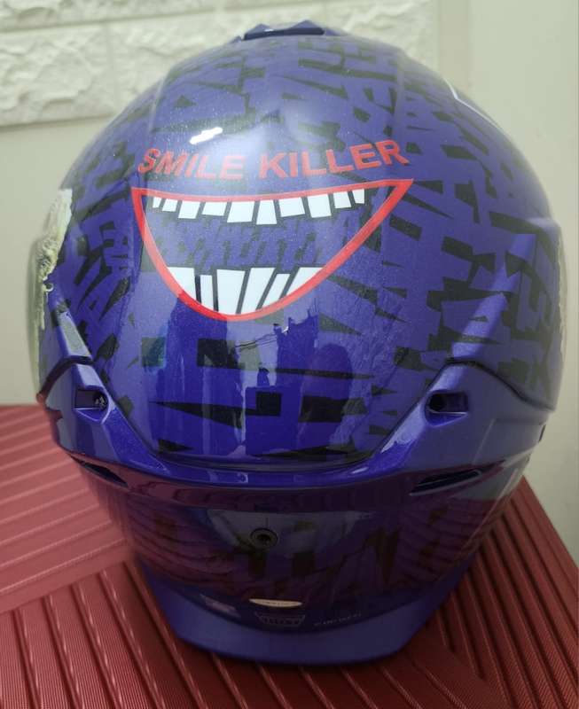 The Joker Motorcycle Helmet Medium
