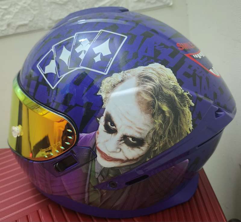 The Joker Motorcycle Helmet Medium