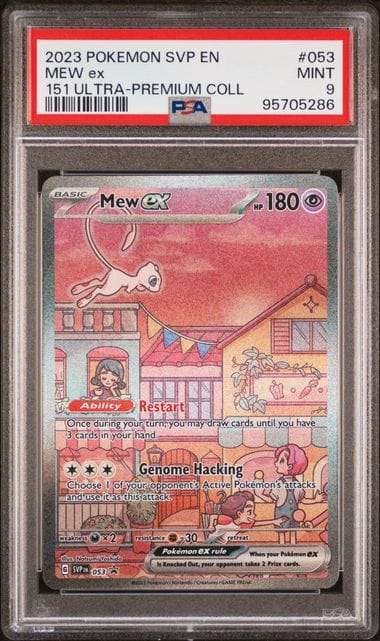 Pokemon Trading Cards Graded2023  Mew 151 Ultra Premium Collection Mew EX #053 PSA 9