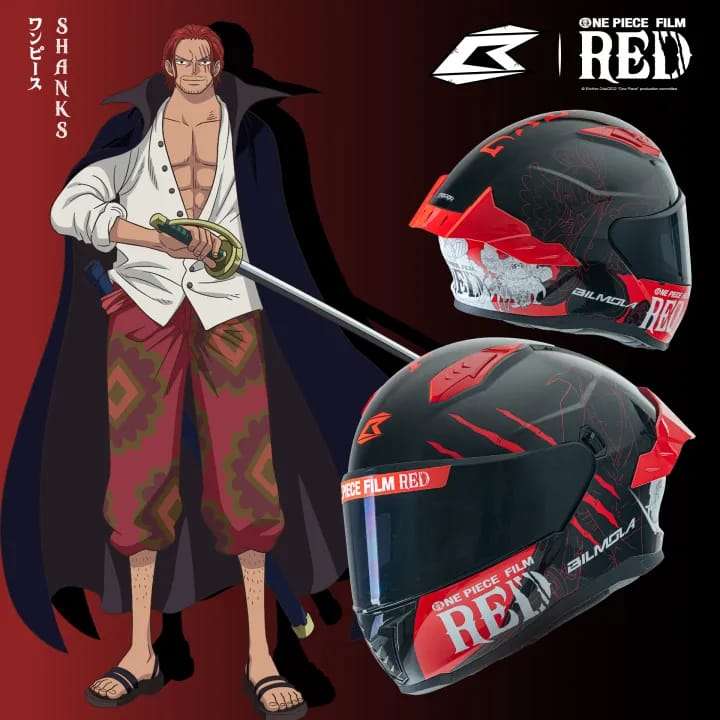 One Piece Film RED Motorcycle Helmet - Medium