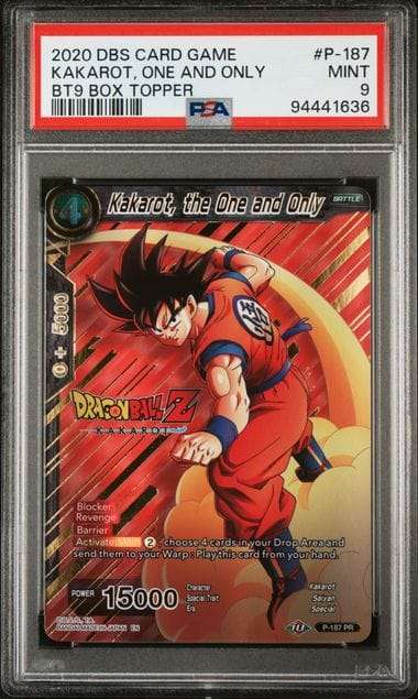 Dragon Ball Super Kakarot, the One and Only - Goku- P-187 Promo PSA 9