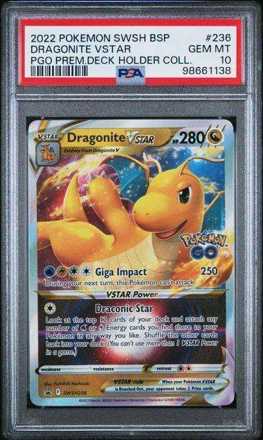 Pokemon Trading Cards Graded PSA 10 Dragonite