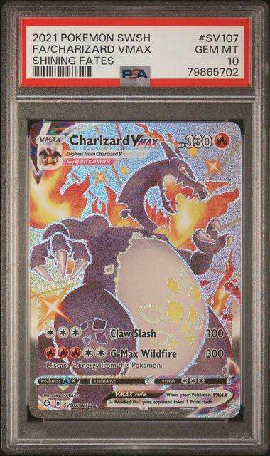 Pokemon Trading Cards Graded PSA 10 Charizard