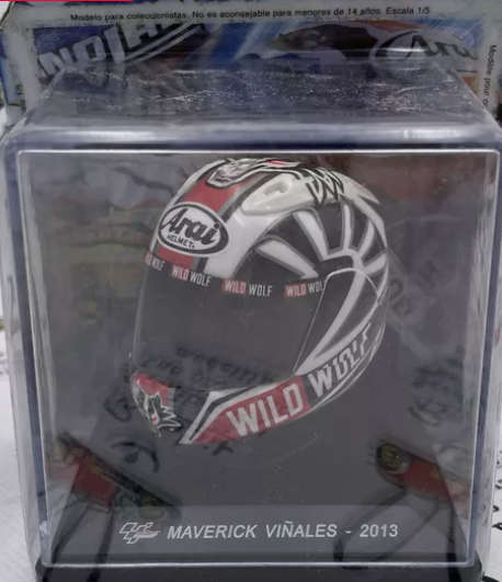 Die Cast Helmets Moto Gp  Maverick Vinales - 2013  Scale 15 Altaya