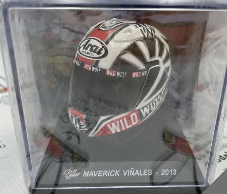 Die Cast Helmets Moto Gp  Maverick Vinales - 2013  Scale 15 Altaya
