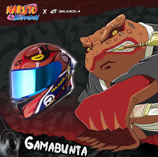 BILMOLA X NARUTO | GAMABUNTA Motorcycle Helmet Large