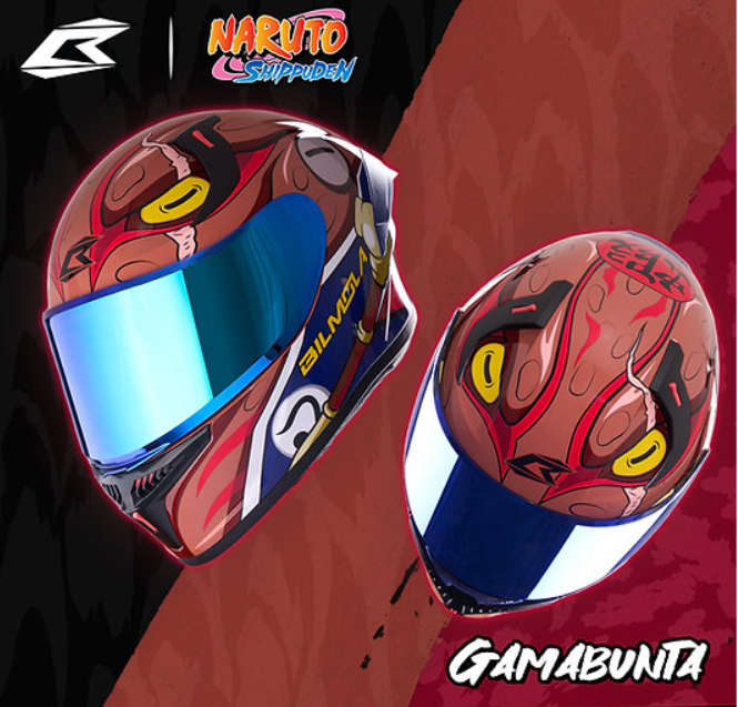 BILMOLA X NARUTO | GAMABUNTA Motorcycle Helmet Large