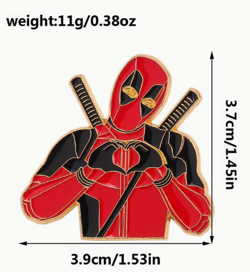 Deadpool Brooch