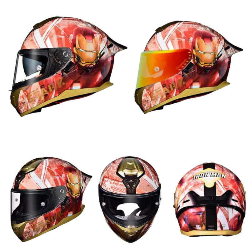 Full Face Ironman Motorcycle Helmet Medium
