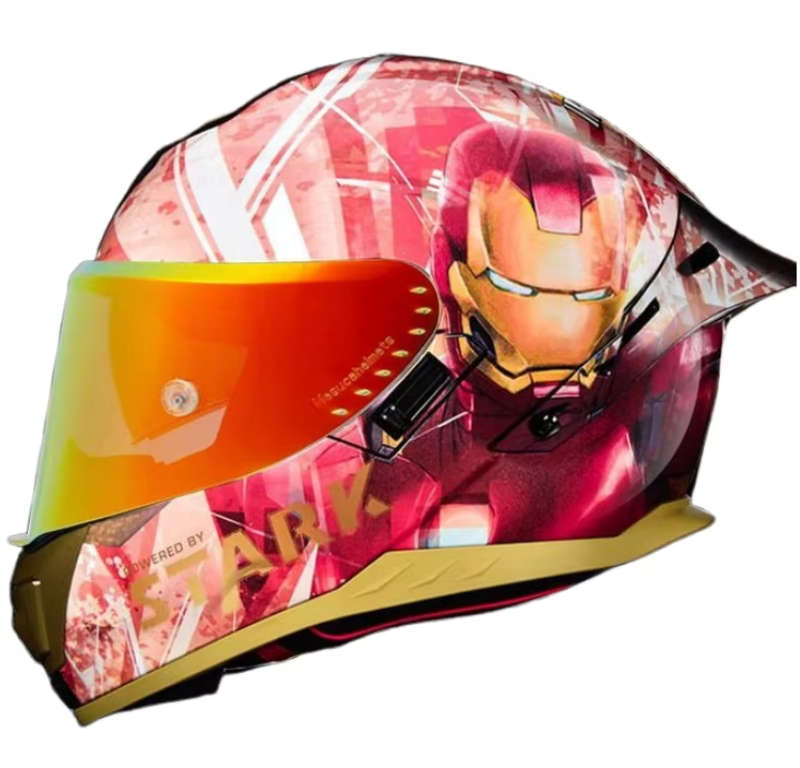 Full Face Ironman Motorcycle Helmet Medium