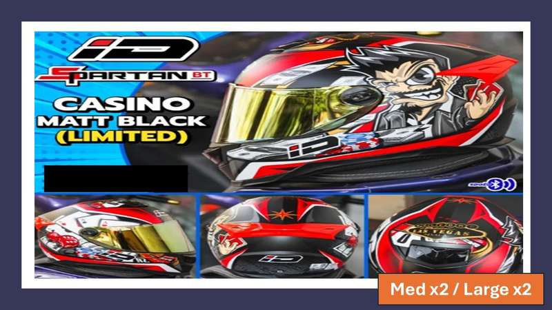 Motorcycle Helmet - Medium