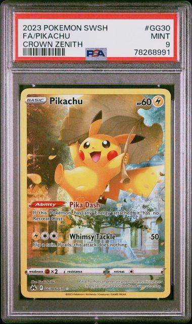 Pokemon Trading Cards Graded PSA 9 Pikachu