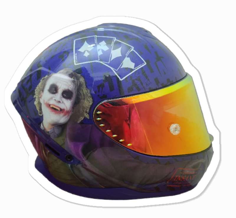 The Joker Motorcycle Helmet Medium